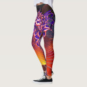 Leggings Dragon Fantastique à Feu Soufflant (Gauche)