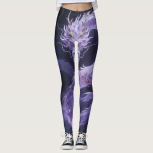 Leggings Dragon Galaxie Pourpre Dragon Cosmique Mystique