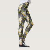 LEGGINGS DRAGON POLYNÉSIEN CACTUS BLOC DE NUIT (Droite)