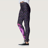 Leggings Dragon rose de guêtres de bateau de dragon grand (Gauche)