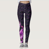Leggings Dragon rose de guêtres de bateau de dragon grand (Devant)