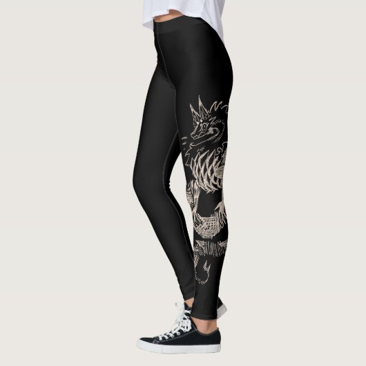 Leggings Dragon sketch  (Gauche)