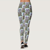 Leggings Dragon Sorcier Celtique Fantastique Violet (Dos)