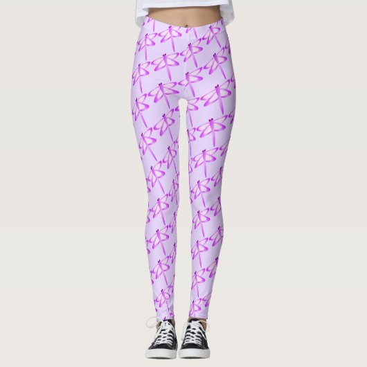Leggings Dragonflies violettes Vous Choisissez La Couleur A (Devant)