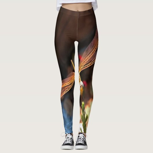 Leggings Dragonfly With Sunlight Gilded Wings (Devant)