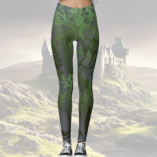 Leggings Dragons verts