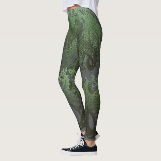 Leggings Dragons verts (Gauche)
