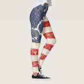 Leggings Drapeau 1776 des USA, affligé (Droite)