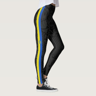Leggings Drapeau à rayures ukrainien