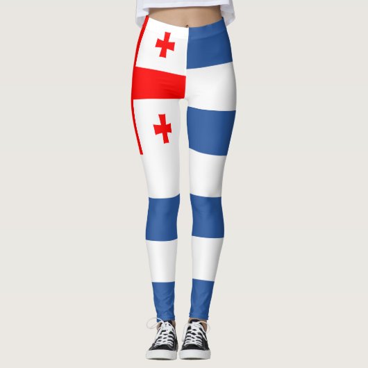 Leggings Drapeau Adjara Patriotique (Devant)