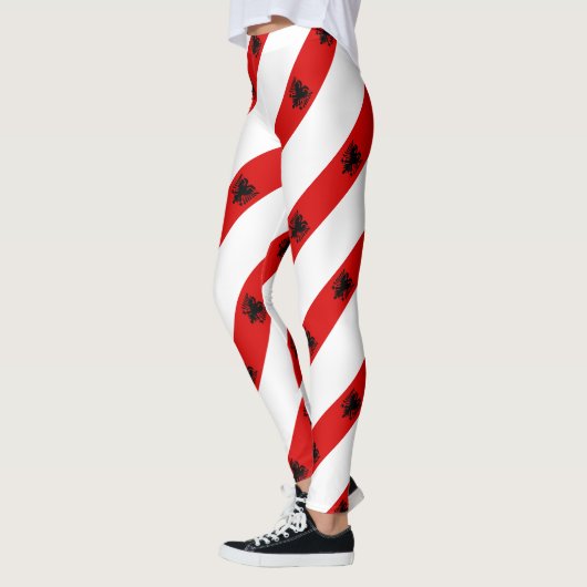 Leggings Drapeau albanais de rayures (Gauche)