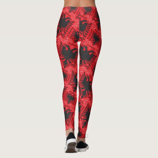 Leggings drapeau albanais modèle 2 (Dos)