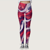 Leggings Drapeau américain (Devant)