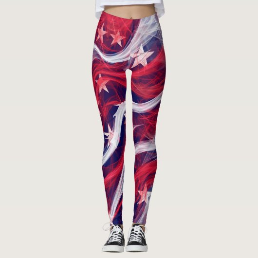 Leggings Drapeau américain (Devant)