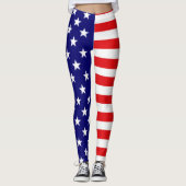Leggings Drapeau américain (Devant)