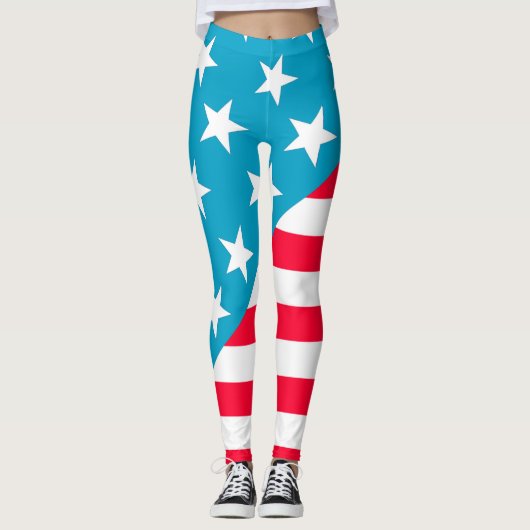 Leggings Drapeau américain (Devant)