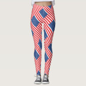 Leggings Drapeau américain (Devant)