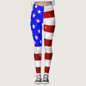 Leggings Drapeau américain (Devant)