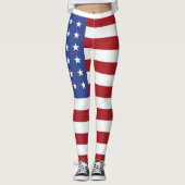 Leggings Drapeau américain (Devant)