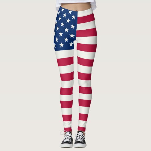 Leggings Drapeau américain (Devant)