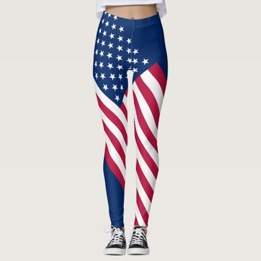Leggings Drapeau américain (Devant)