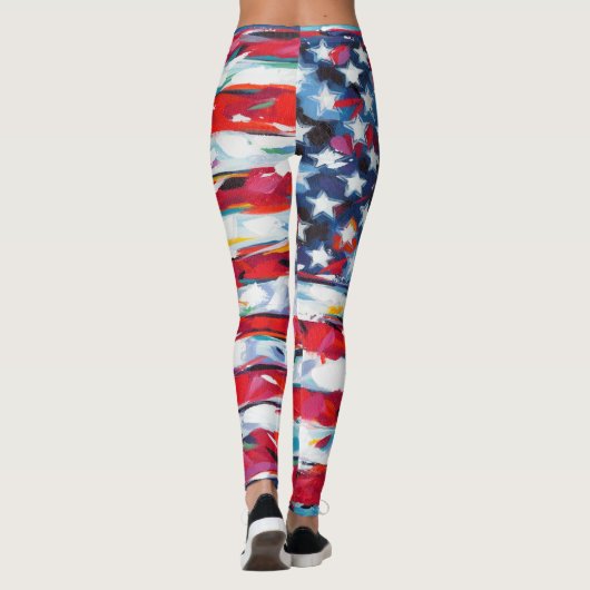 Leggings Drapeau américain (Dos)