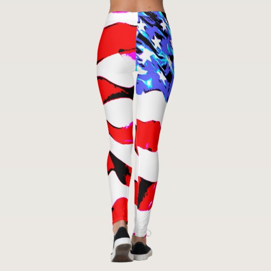Leggings Drapeau américain (Dos)