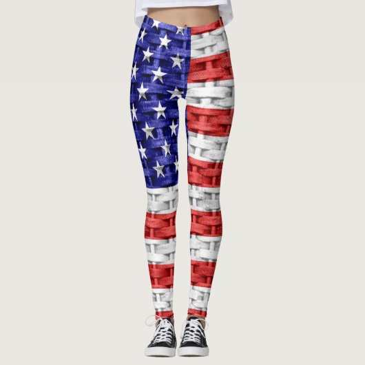 Leggings Drapeau américain #2 (Devant)