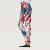 Leggings Drapeau américain 4 juillet (Gauche)