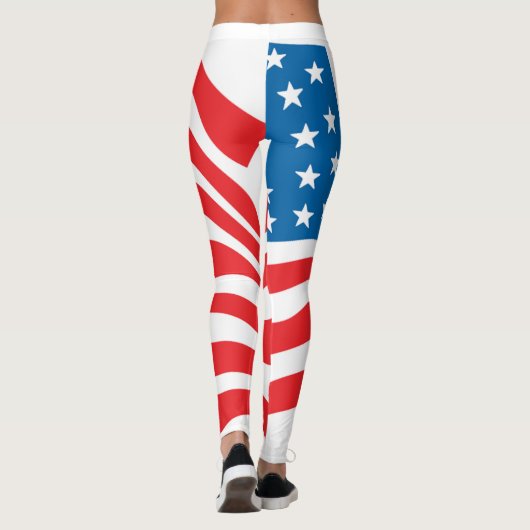 Leggings drapeau américain - 4 juillet (Dos)