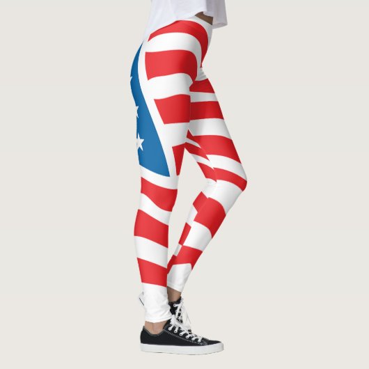 Leggings drapeau américain - 4 juillet (Droite)