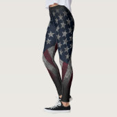 Leggings Drapeau américain, Amérique, Patriotique, Vieux Gl (Gauche)
