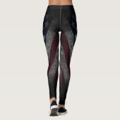 Leggings Drapeau américain, Amérique, Patriotique, Vieux Gl (Dos)