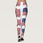 Leggings Drapeau Américain Avec Croix (Dos)