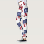 Leggings Drapeau Américain Avec Croix (Gauche)