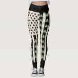 Leggings Drapeau américain avec Shamrocks pour St patrick<br><div class="desc">Drapeau américain avec Shamrocks pour Jour de la Saint Patrick</div>
