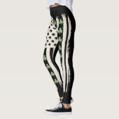 Leggings Drapeau américain avec trèfles pour la Saint-Patri (Gauche)