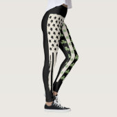 Leggings Drapeau américain avec trèfles pour la Saint-Patri (Droite)