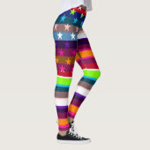 Leggings Drapeau américain couleur rétro (Droite)