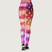Leggings Drapeau américain couleur rétro #14 (Dos)