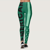 Leggings Drapeau américain couleur rétro #7 (Dos)