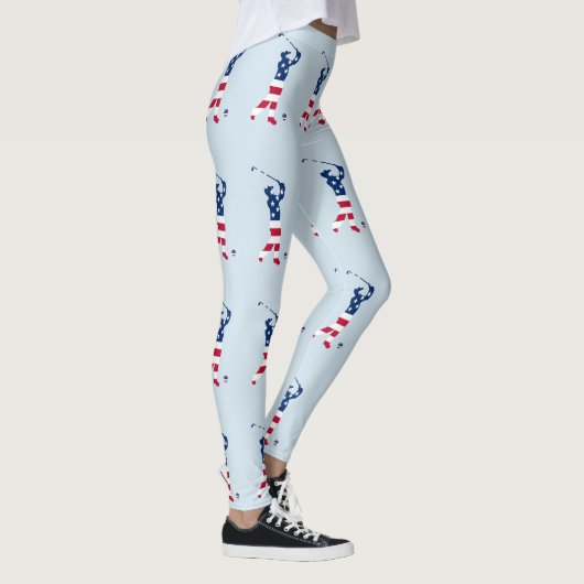Leggings Drapeau américain de golf (Droite)
