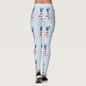 Leggings Drapeau américain de golf (Dos)