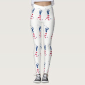 Leggings Drapeau américain de golf (Devant)
