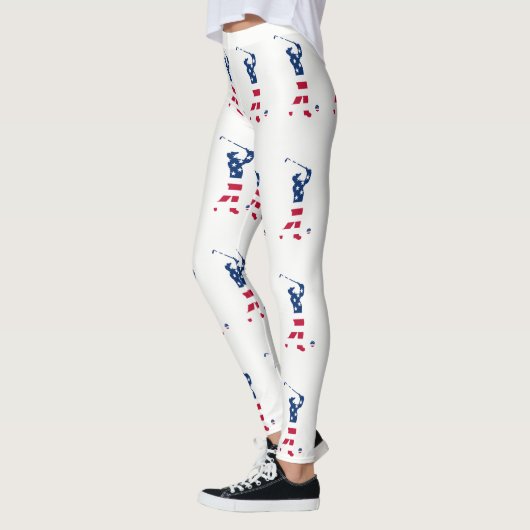 Leggings Drapeau américain de golf (Gauche)