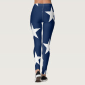 Leggings Drapeau américain de taille Jumbo étoiles (Dos)