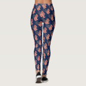 Leggings Drapeau américain d'écureuil drôle (Dos)