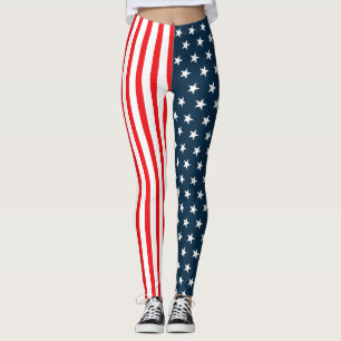 Leggings Drapeau américain   Les Étoiles Et Les Rayures
