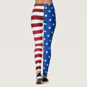 Leggings Drapeau américain par Shirley Taylor (Dos)