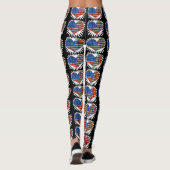Leggings Drapeau américain Patriot Heart (Dos)